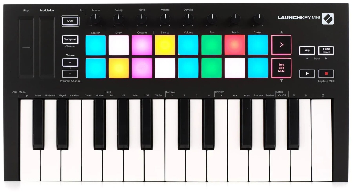 

Контроллер клавиатуры Novation Launchkey Mini MK3 с 25 клавишами