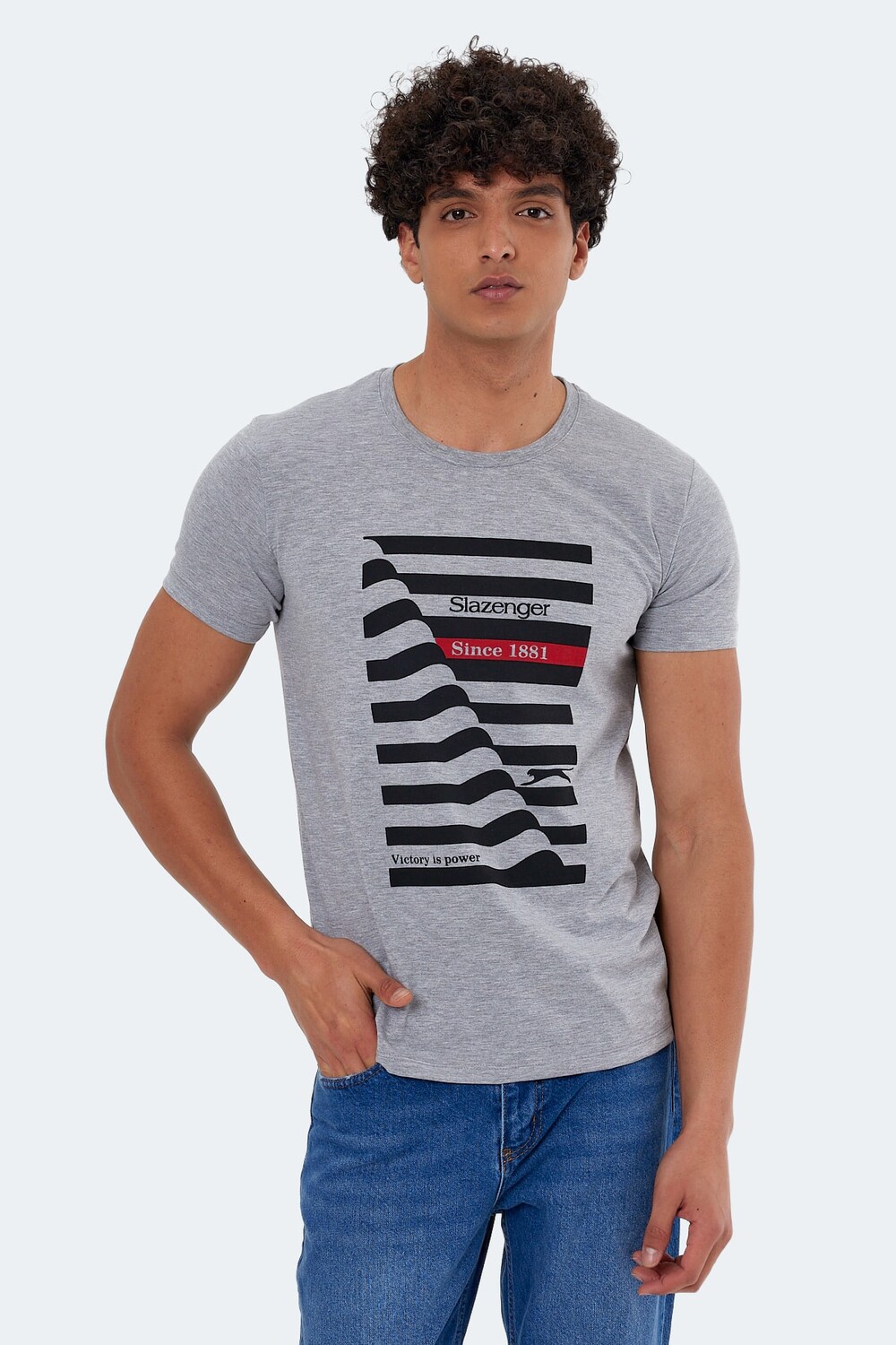 

Katell Мужская футболка Серая Slazenger, серый
