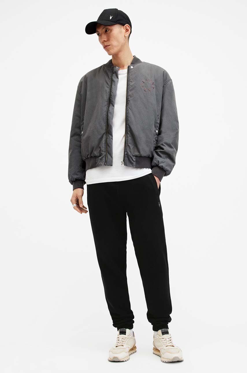 

Хлопковые спортивные брюки AllSaints RAVEN SWEATPANT, черный