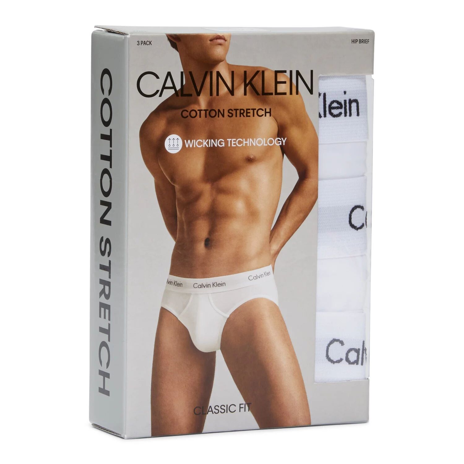 

Мужские хлопковые эластичные трусы Calvin Klein, 3 пары