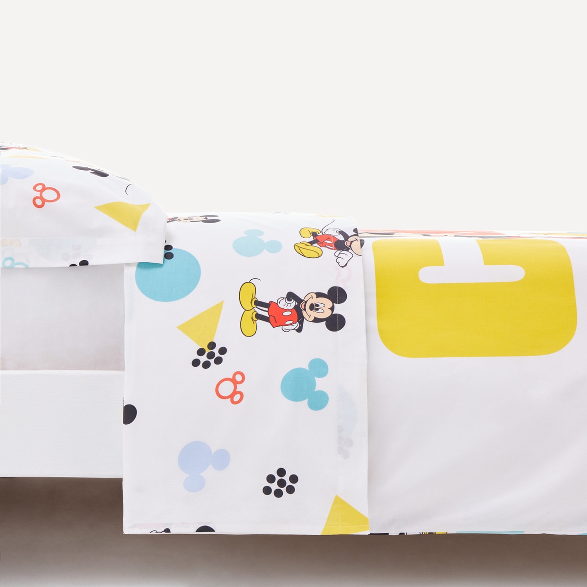 Комплект детского постельного белья из хлопка Mickey New Disney, разноцветные