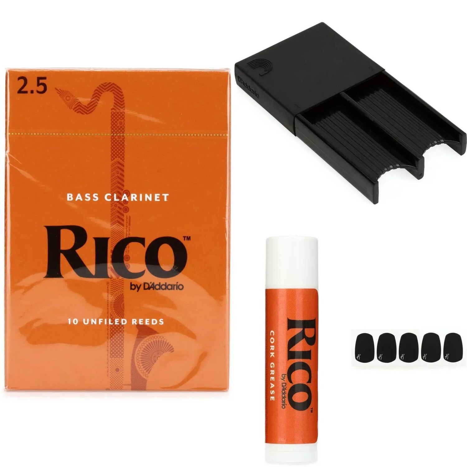 

D'Addario REA1025 Rico Набор аксессуаров для трости для бас-кларнета — 2,5 (10 шт.)