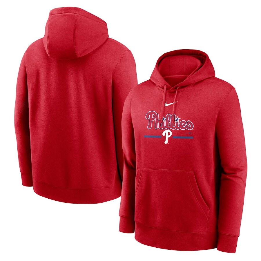 

Пуловер с капюшоном Nike Philadelphia Phillies, красный