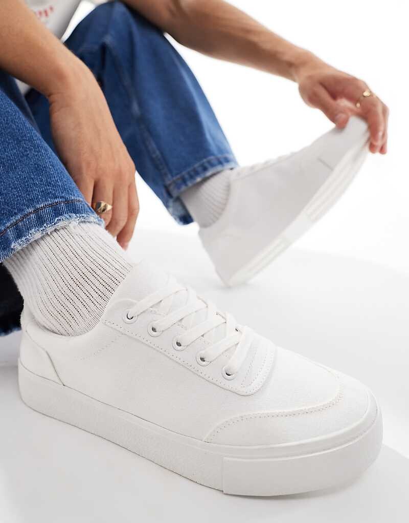 ASOS DESIGN – Белые кроссовки