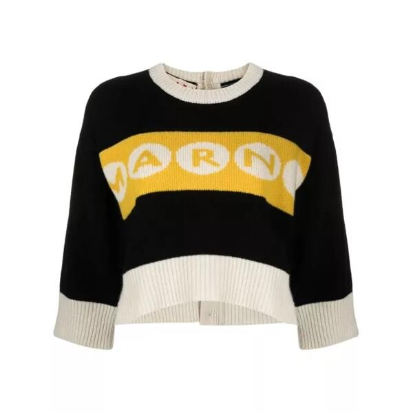 

Свитер logo-inatrsia sweater Marni, мультиколор