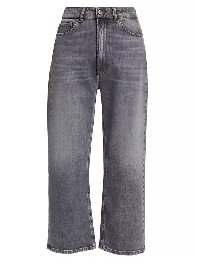 Укороченные джинсы Kim с высокой посадкой и широкими штанинами 3X1, цвет bronx
