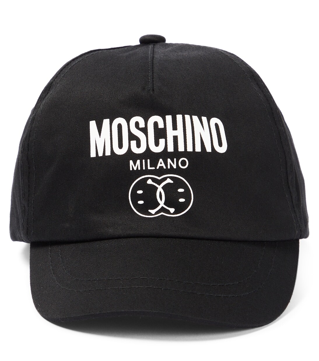 

Бейсболка со смайликом и логотипом x Moschino Kids, черный