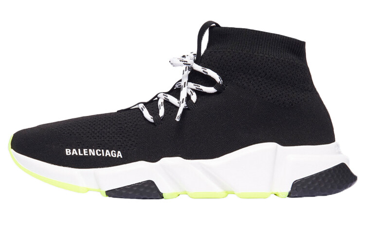 

Кроссовки Balenciaga Speed Lace Up, черный / желтый