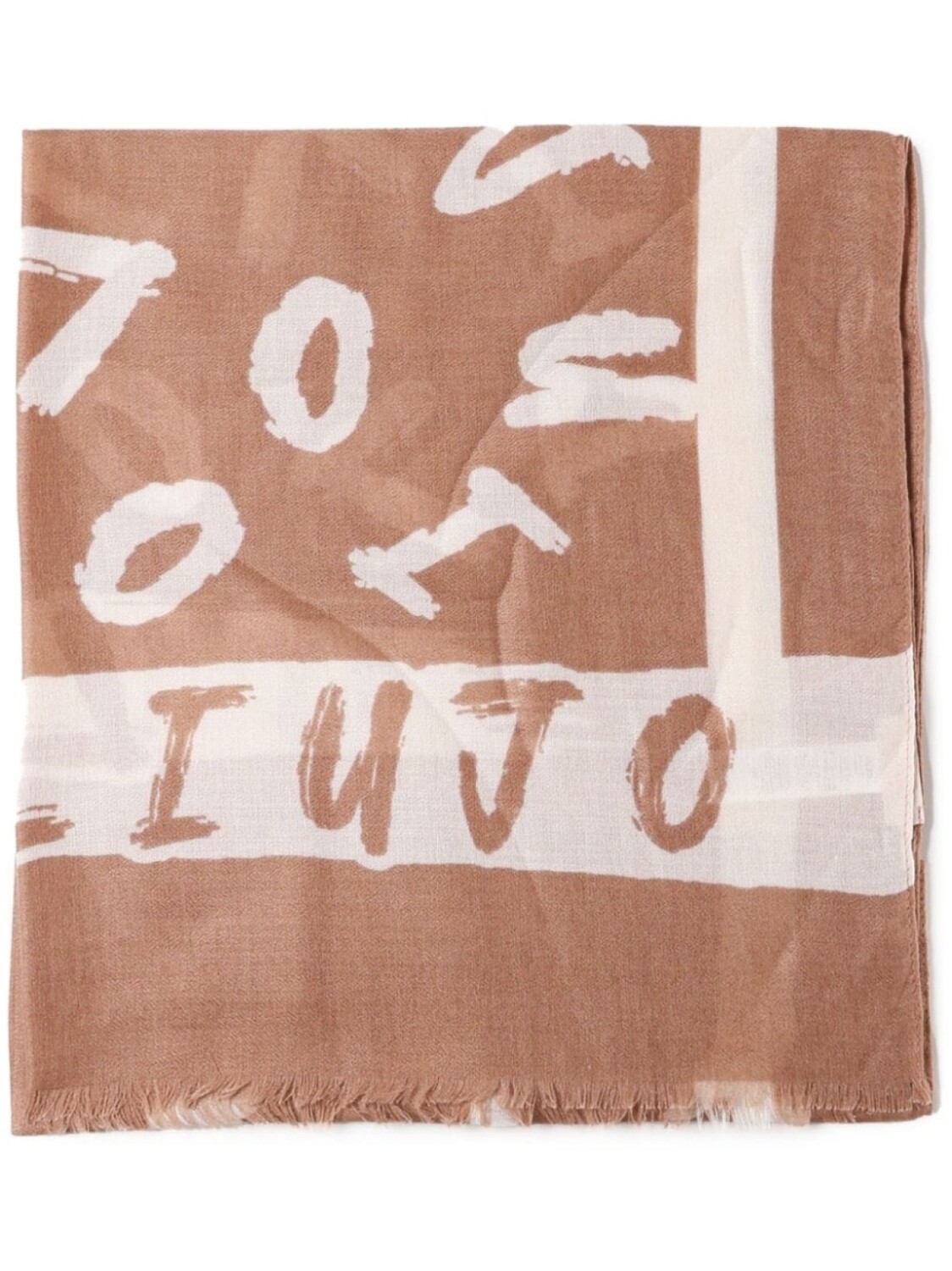 

Шарф с логотипом LIU JO, серый