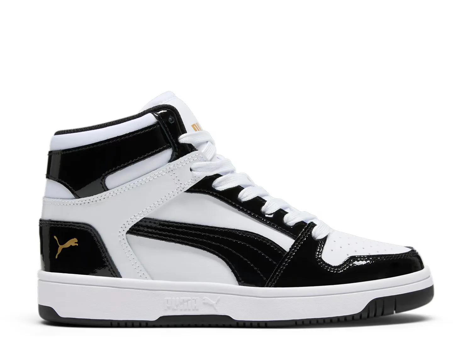 

Кроссовки Rebound Layup Shine High-Top Sneaker Puma, белый/черный