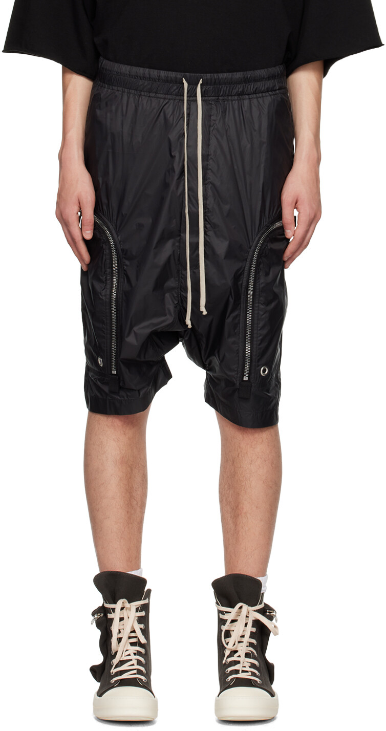 

Черные шорты на молнии Rick Owens DRKSHDW