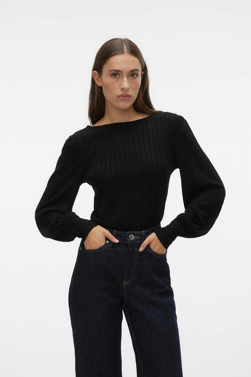 

Топ с длинными рукавами Vero Moda, черный