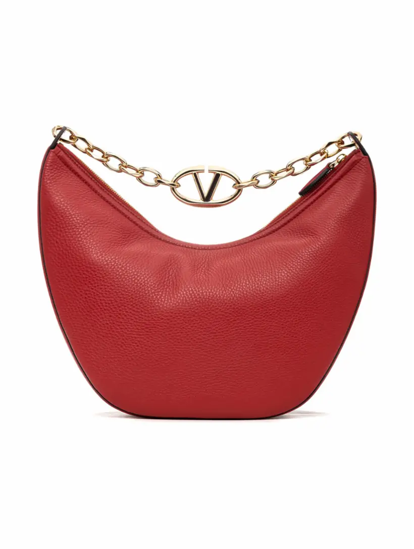 

Сумка-хобо V-Logo Moon Medium Valentino Garavani, красный