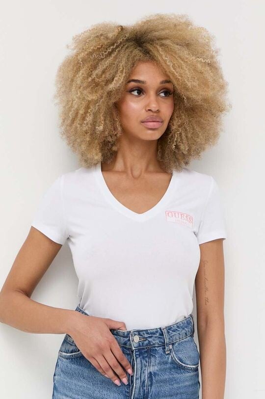 

Футболка из хлопка Guess, белый