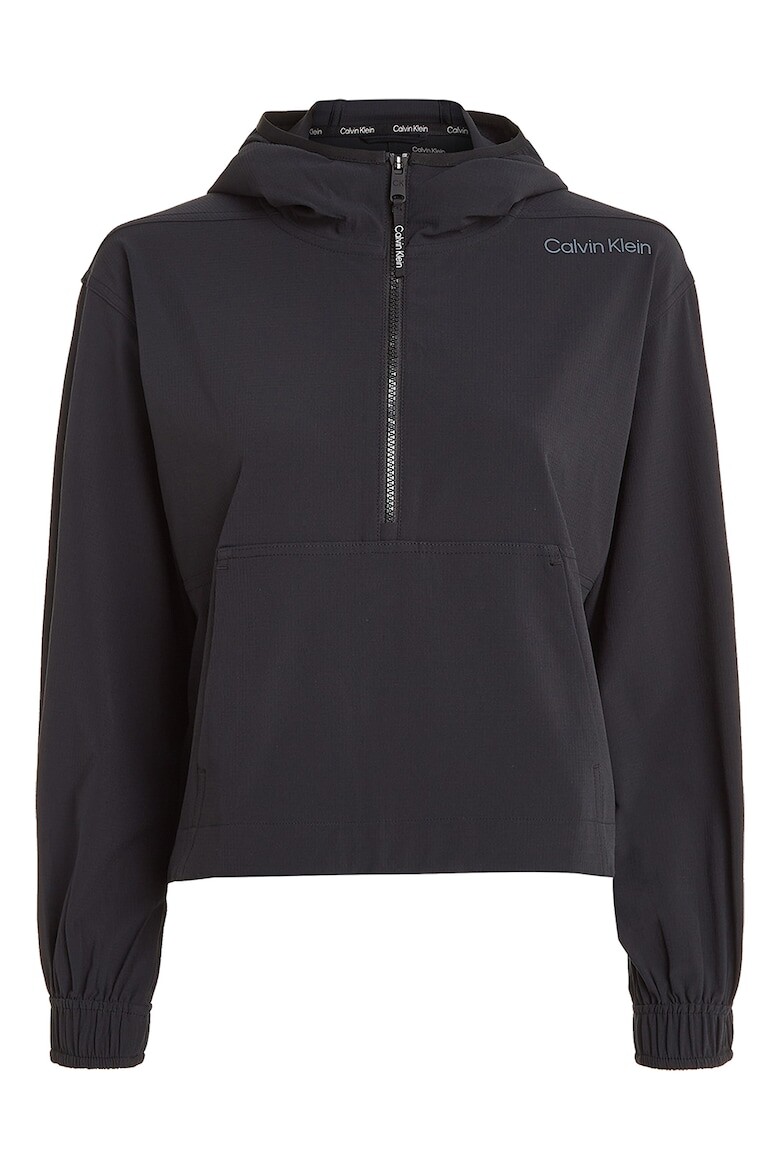 

Короткая спортивная куртка с капюшоном Calvin Klein, черный