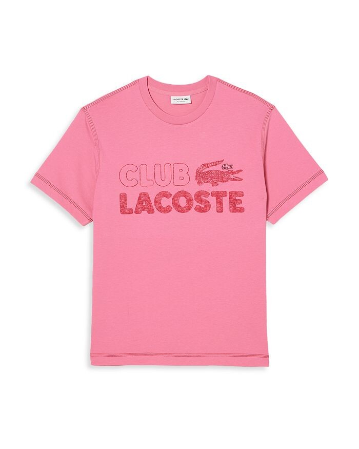 

Футболка свободного кроя с круглым вырезом и графическим принтом Lacoste