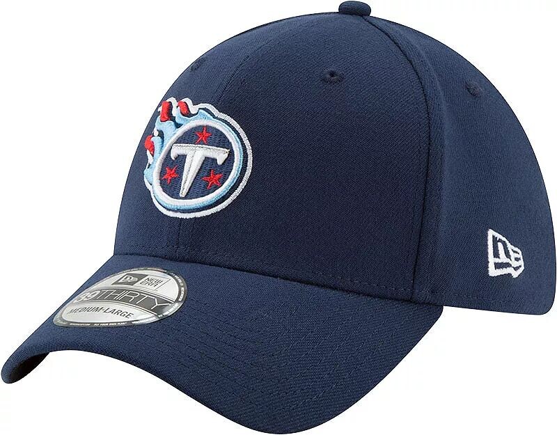 

Мужская темно-синяя шляпа New Era Tennessee Titans 39Thirty Classic