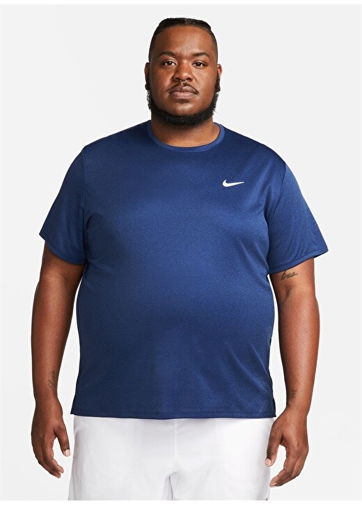 

Синяя мужская футболка с круглым воротником Nike, Синий