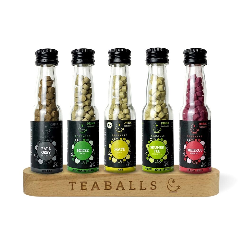 

Набор TEABALLS Mixed Black Selection (5x 15 г) с деревянной подставкой | 150–375 чашек чая Teaballs Gmbh