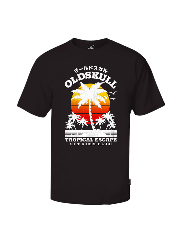 

Футболка OLDSKULL Wrldvibe Palmtee Logo Graphic, черный