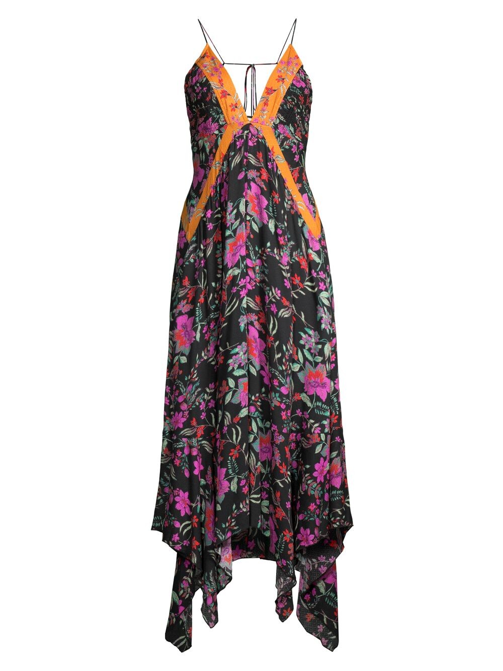 

Платье с принтом There She Goes Free People, черный