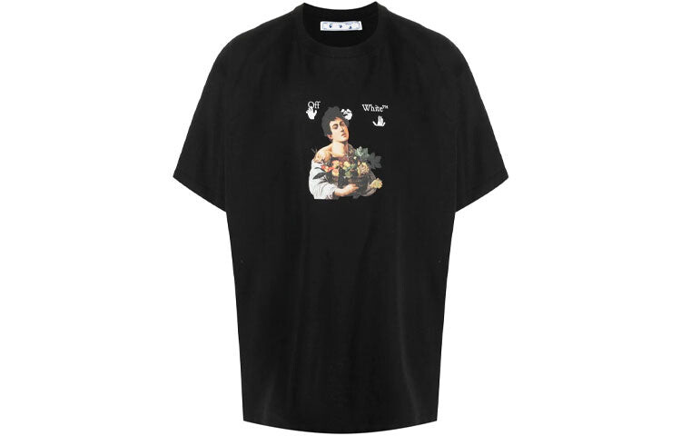 

Футболка мужская Off-White Caravaggio с принтом, черный