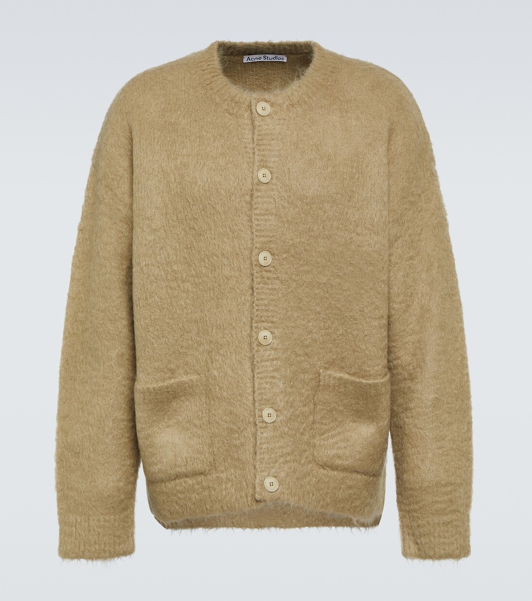 

Кардиган из смеси шерсти и мохера Acne Studios, бежевый
