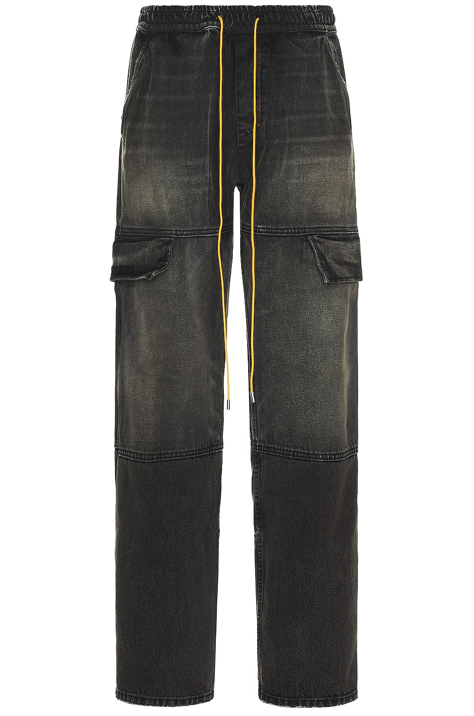

Брюки Rhude Plateau Denim Cargo, черный