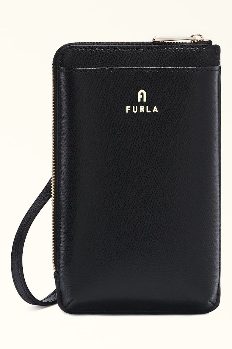 

Кожаная сумка Camelia с логотипом Furla, черный