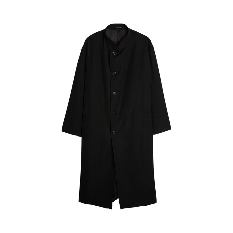 

Пальто Yohji Yamamoto Pour Homme K-Stand Collar 'Black', черный