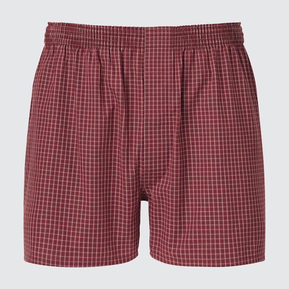 

Боксеры Uniqlo клечатые, темно-красный