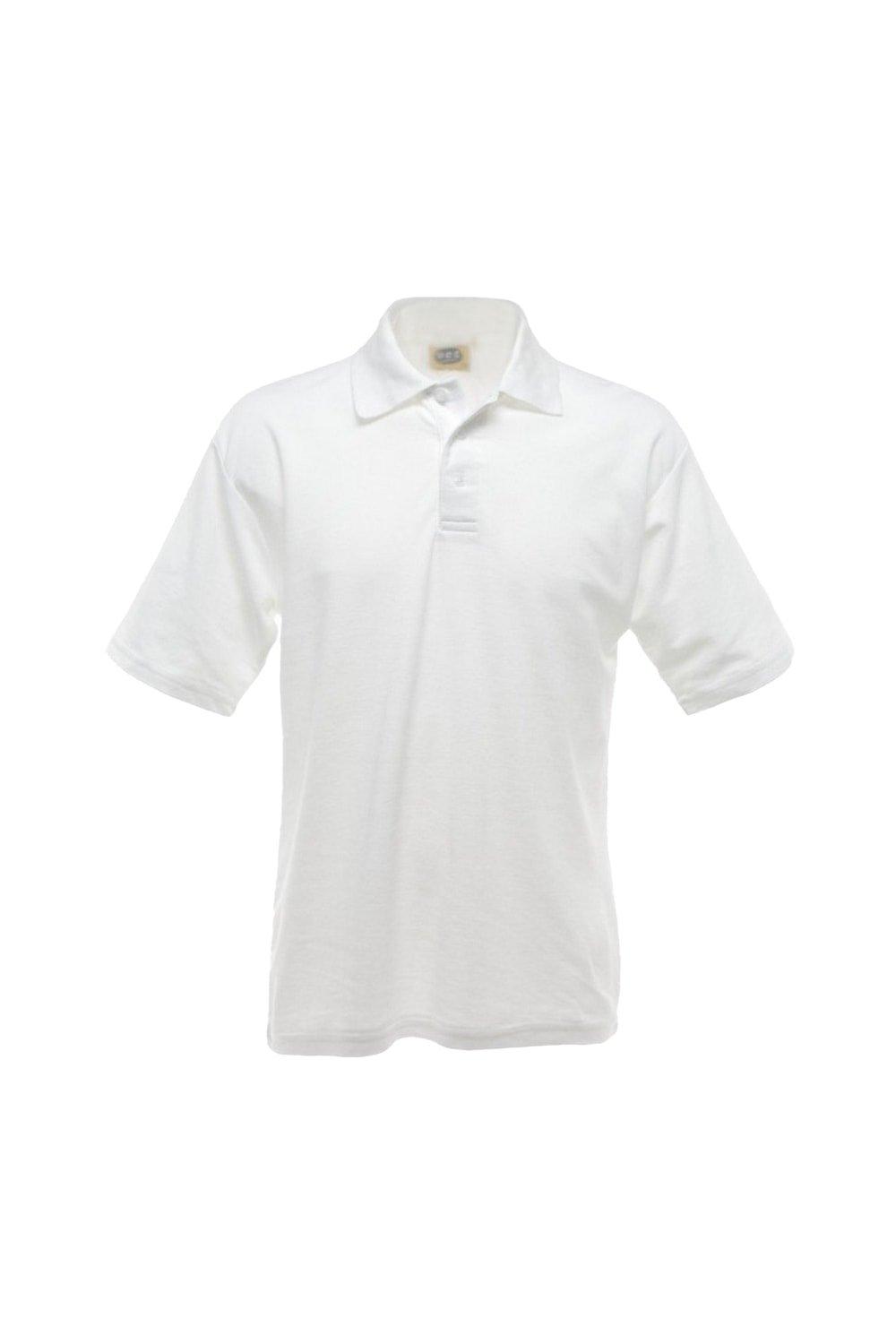 UCC 50 50 Однотонная рубашка-поло из пике с короткими рукавами Ultimate Clothing Collection, белый топливный фильтр для шланга stihl ms180 ms170 018 017 ms 180 170 5 шт лот запасная часть для бензопилы