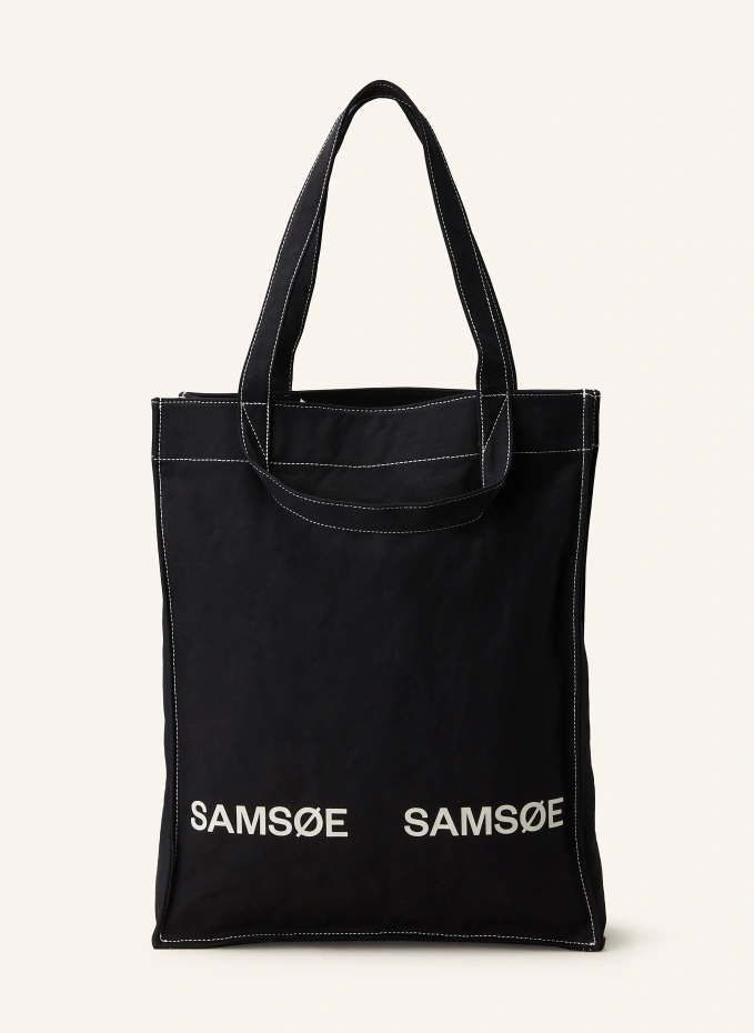 

Шоппер салукка Samsøe Samsøe, черный