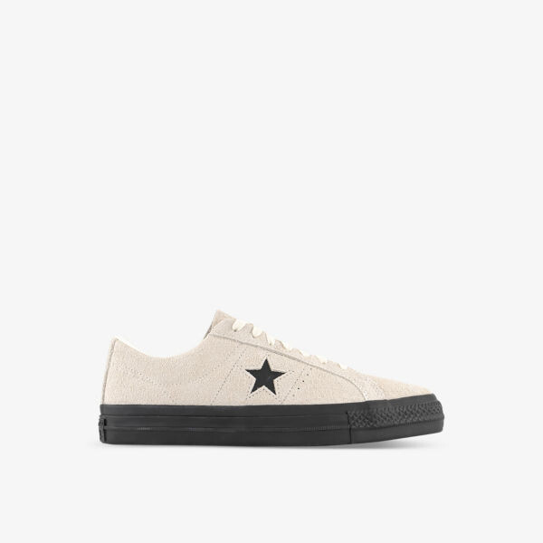 

Замшевые кроссовки One Star с низким берцем и отстрочкой в тон Converse, черный