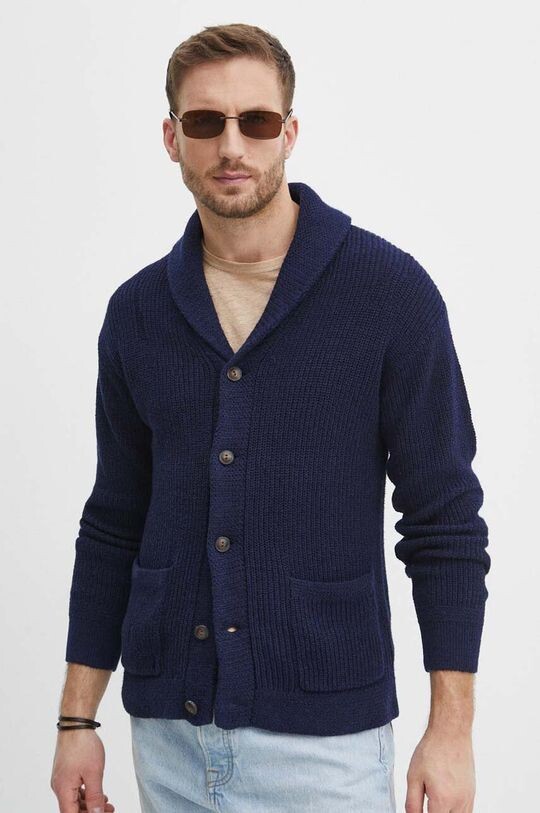 

Льняной кардиган Polo Ralph Lauren, темно-синий