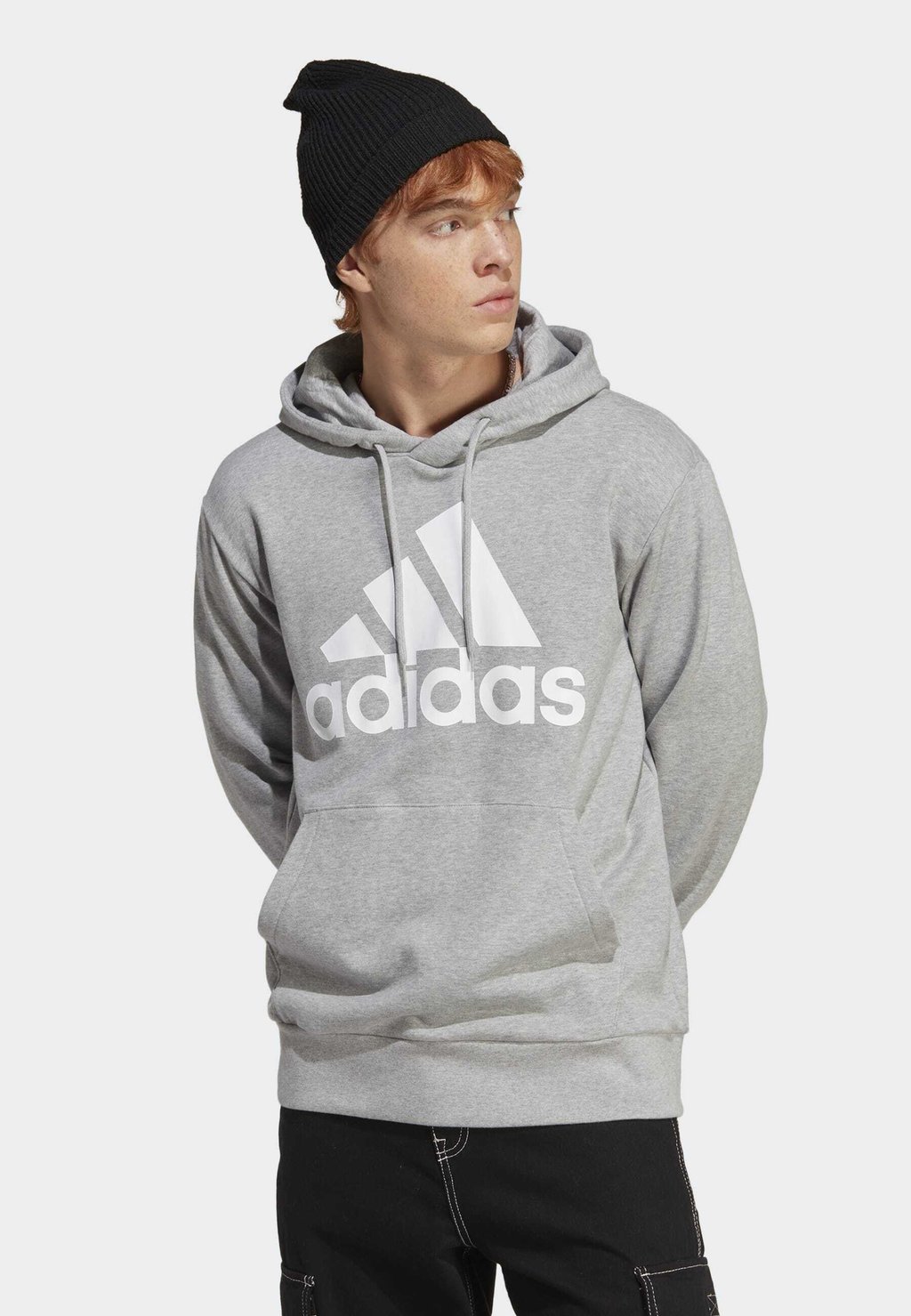 Толстовка adidas Sportswear ESSENTIALS BIG LOGO, цвет medium grey heather