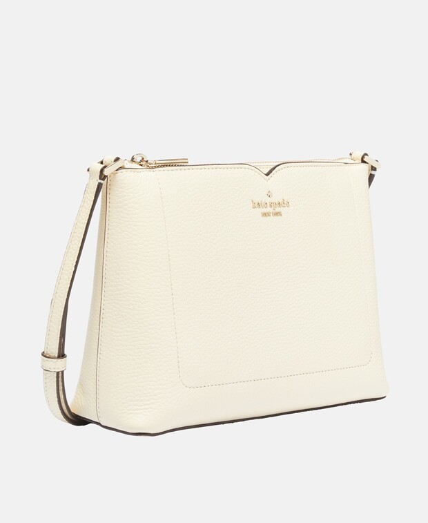 

Кожаная сумка-мессенджер Kate Spade, цвет Wool White