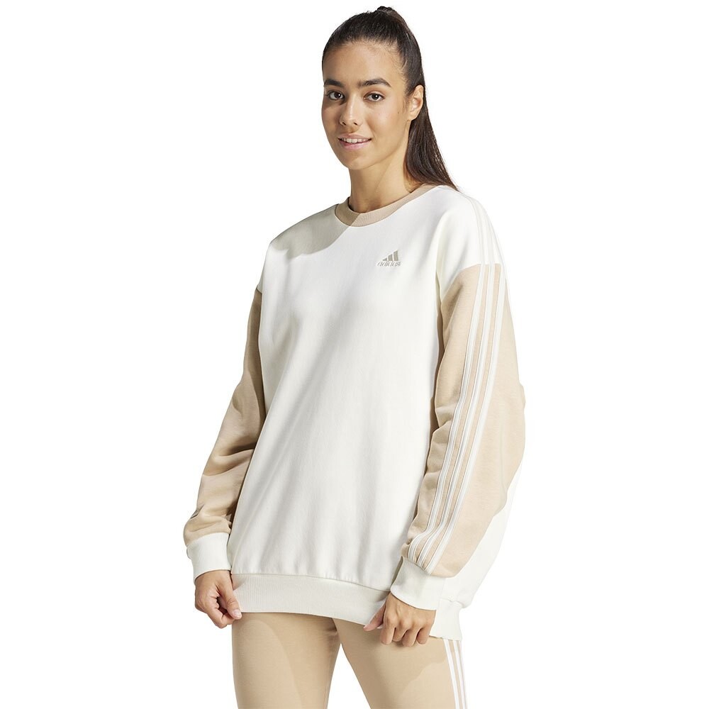 

Толстовка adidas 3 Stripes Fl Os, бежевый