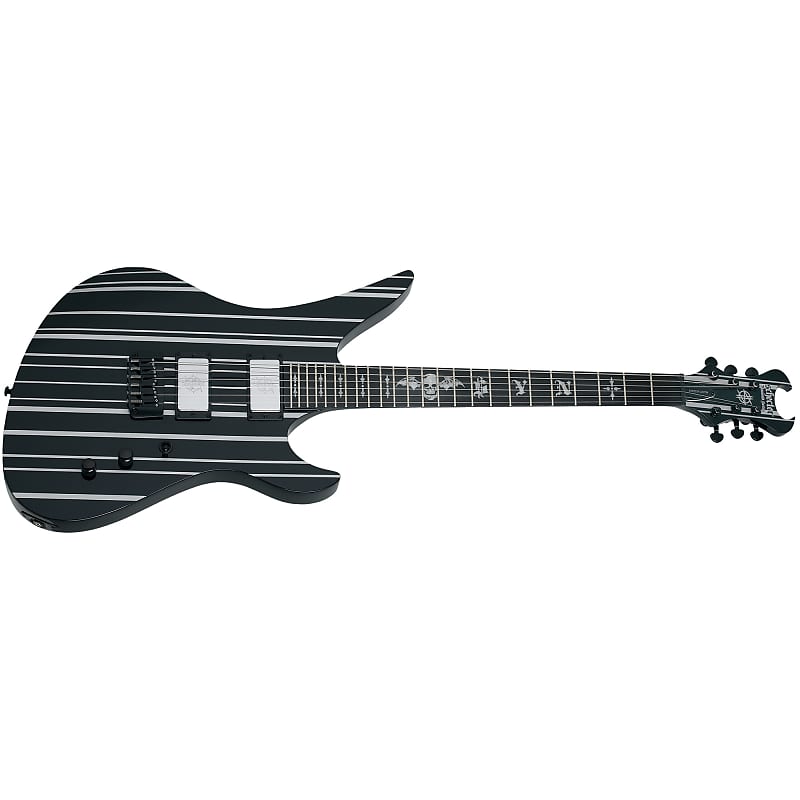 Электрогитара Schecter Synyster Custom HT Gloss Black w/Silver Pin Stripes Electric Guitar