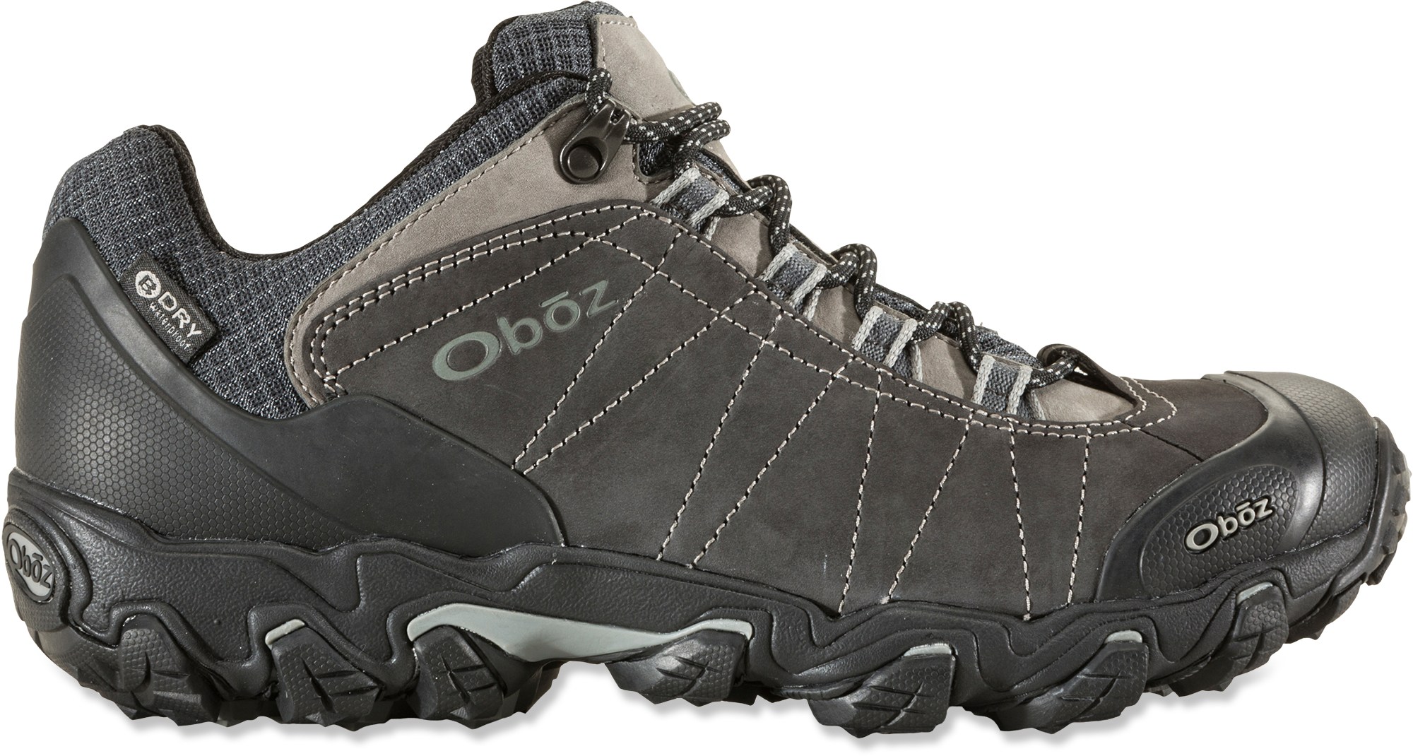 цена Низкие водонепроницаемые походные мужские ботинки Oboz Bridger, темно-серый