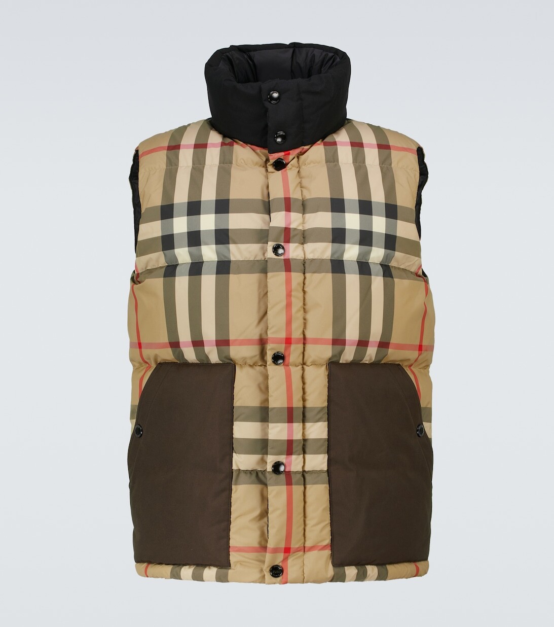 

Пуховик Kenwick в клетку Burberry, бежевый