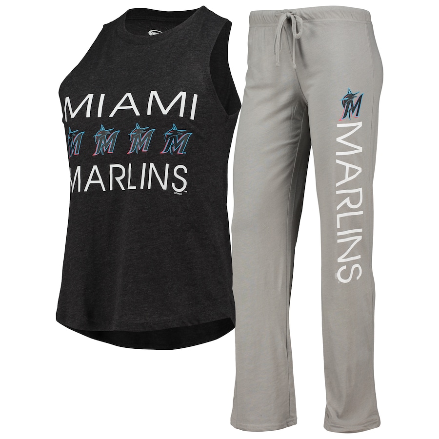 

Пижамный комплект Concepts Sport Miami Marlins, серый