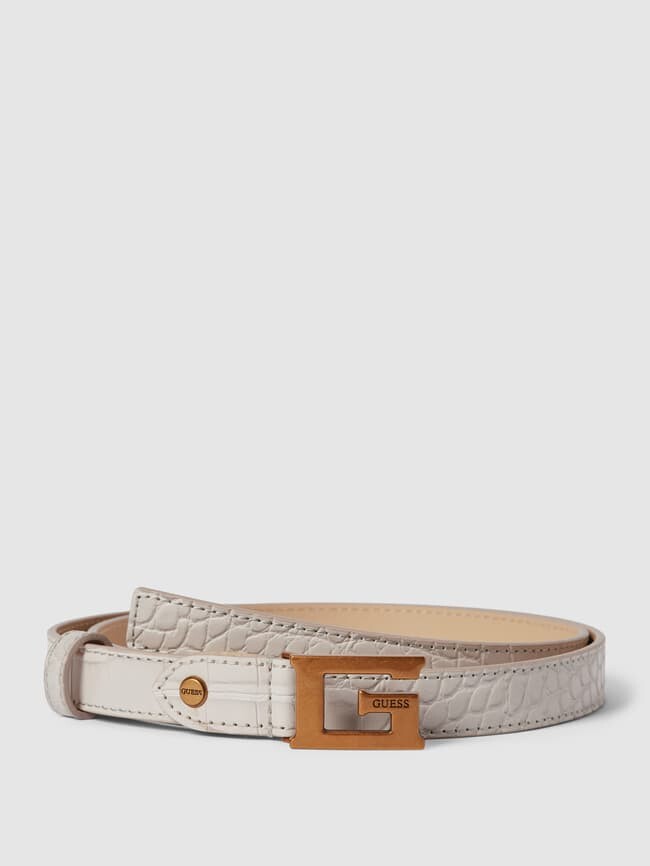 

Ремень под кожу Guess, бежевый