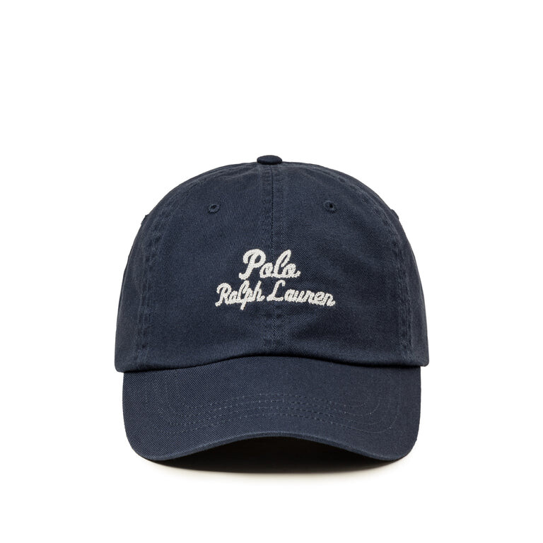 

Бейсболка Embroidered Twill Ball Cap Polo Ralph Lauren, синий