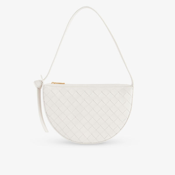 

Сумка на плечо Moon из кожи с узором интреччато Bottega Veneta, желтый