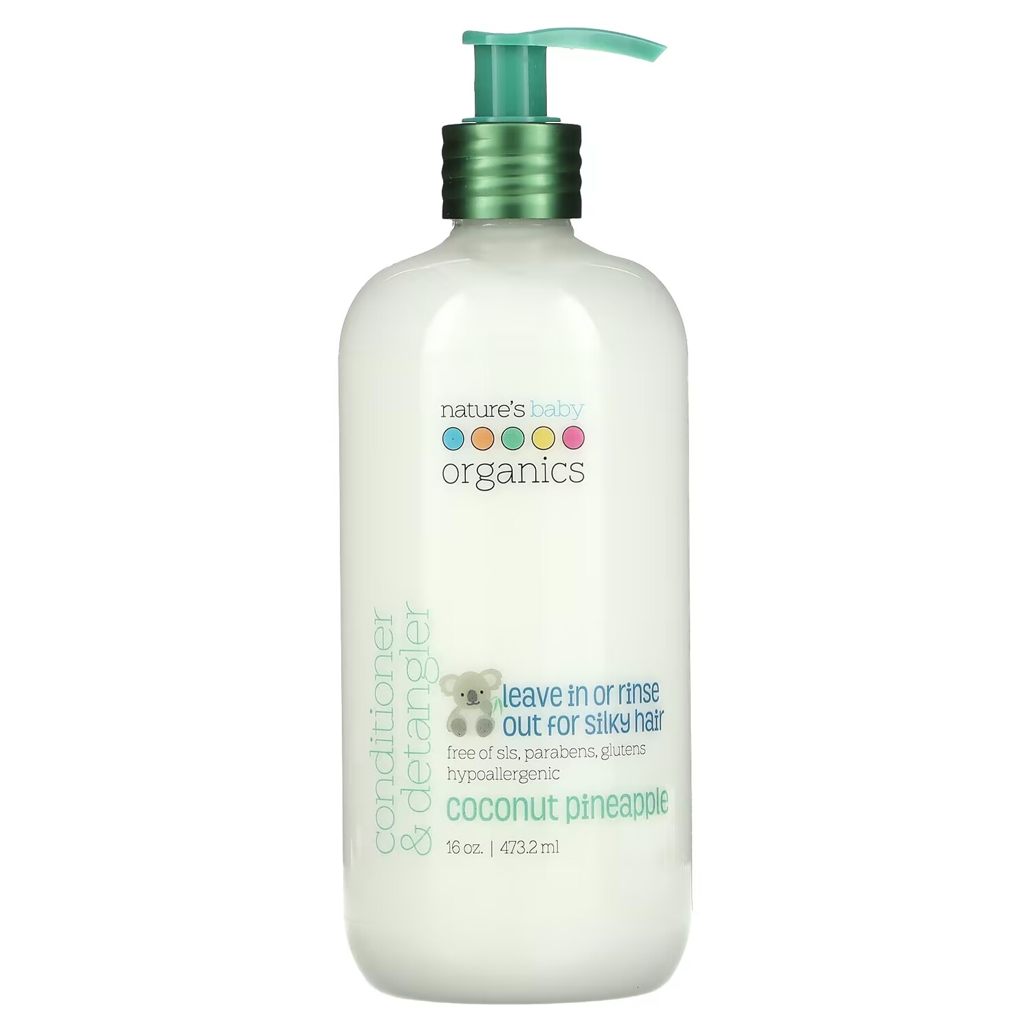 

Кондиционер Nature's Baby Organics & Detangler, Coconut Pineapple, 473,2 мл
