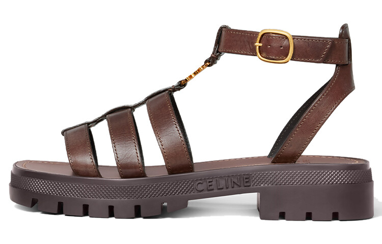 

Сандалии женские Celine Cuir Triomphe Roman, коричневый