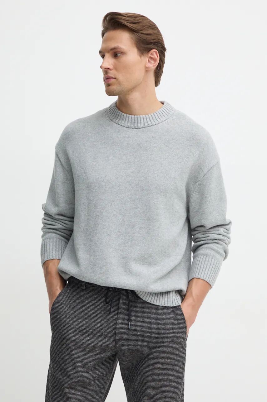 

Свитер из смесовой шерсти Calvin Klein Jeans, серый