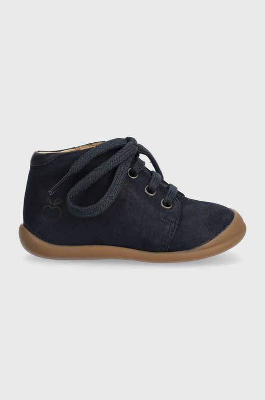 цена Детские замшевые туфли Pom D'api FLEX-UP BOTTINE, темно-синий