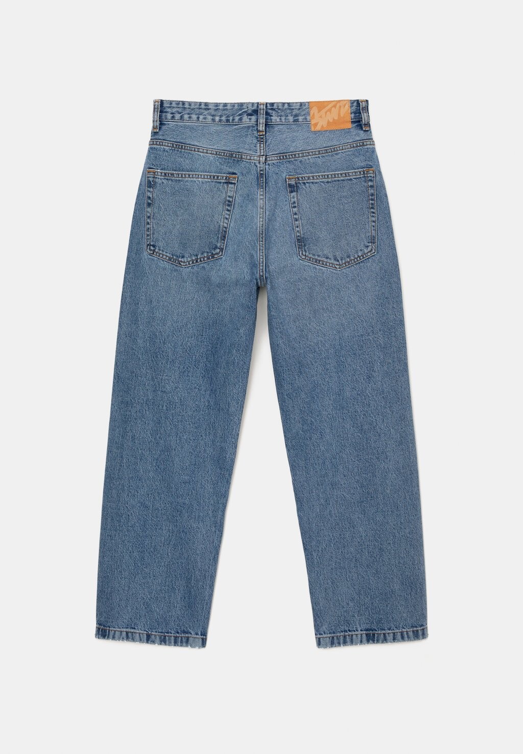 

Джинсы-сигареты Baggy PULL&BEAR, синий деним